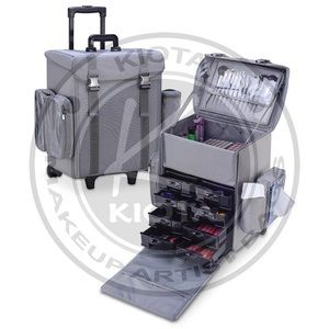 KIOTA - SOFT-SIDED NYLON PRO ROLLING MAKEUP CASE